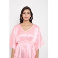 thumbnail image 6 of Gypsie Satin Silk Tunic for Women Short Sleepwear Dress Adjustable Nightgown Plus Size Kimono Sleeve Ladies Online, 6 of 7