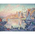 thumbnail image 2 of Paul Signac 18x15 Black Ornate Wood Framed Double Matted Museum Art Print Titled - The Port of Saint-Tropez, 2 of 5