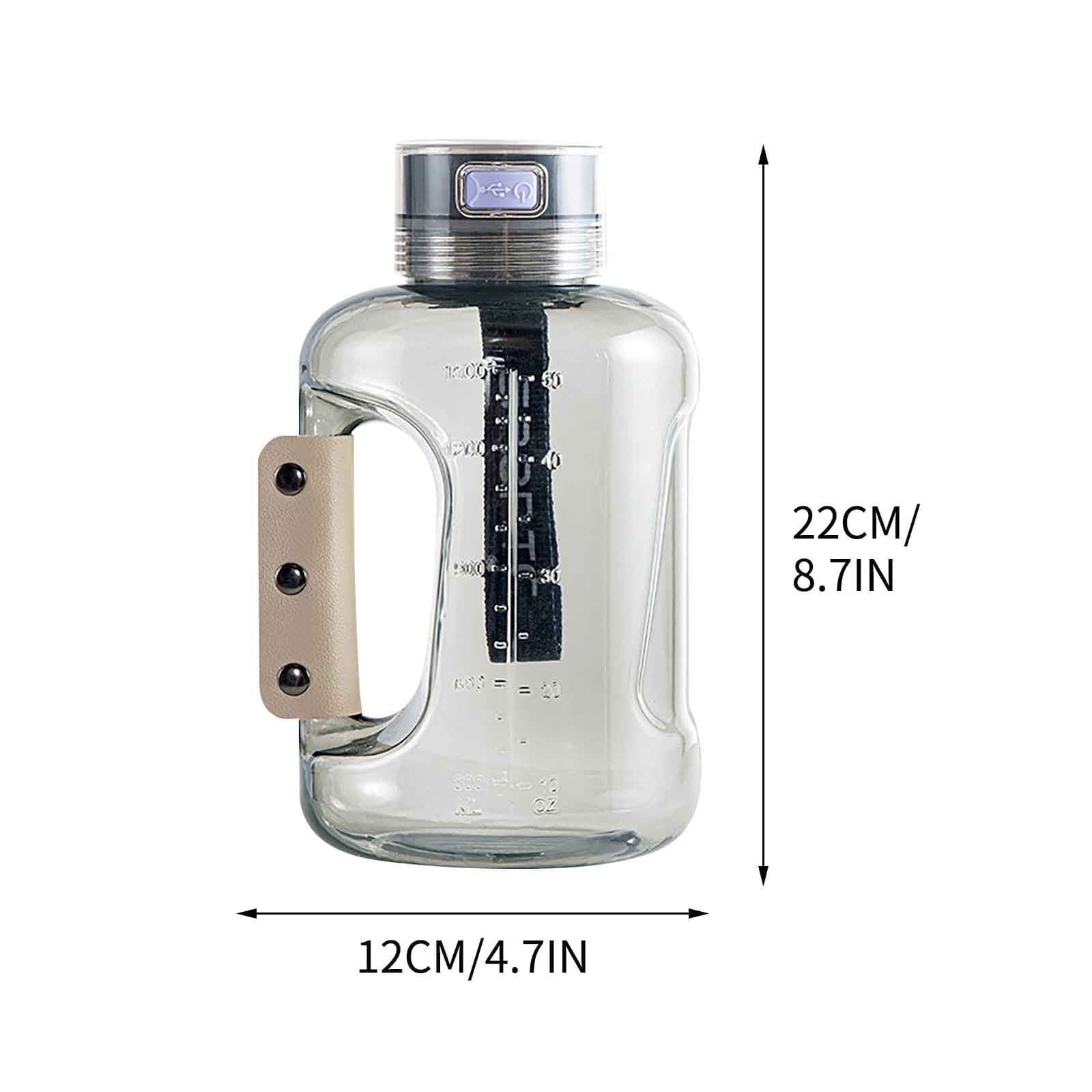 Kdkad Water Bottle-50oz Large Capacity Gallon Water Bottle,Gym Water Bottle with Handle USB Portable Hydrogen Water Machine Drop-Proof Sports Water Bottle