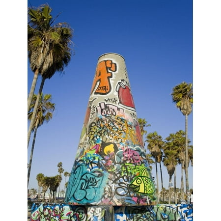 Art Walls, Legal Graffiti, on Venice Beach, Los Angeles, California, USA Print Wall Art By Richard (Best Legal Handguns In California)