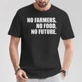 thumbnail image 2 of No Farmer No Food No Future Graphic Tee Unisex Adult Cotton – Farming Lover Shirt for Men and Women, Casual Everyday Wear, Size S, Color Black, 2 of 3