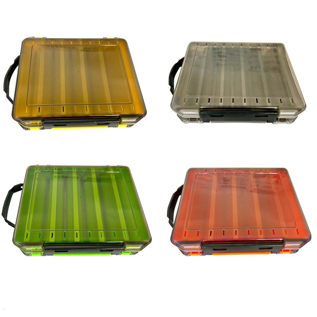 Yihuala Lures Baits Hook Storage Case Tackle Organizers Clear Terminals Fishing Tackle Box Fishing Hook Storage Box