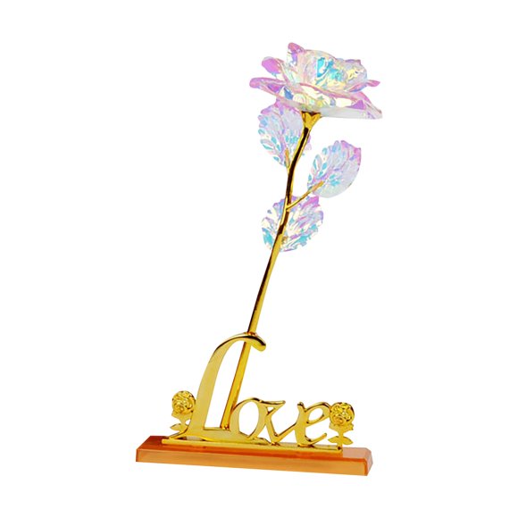 The Pure Embrace Forever Eternal Rose with Love Stand | Unique Artificial Flower for Mom, Wife, Grandma, or Her | Birthday, Anniversary, Valentine’s Day Gift (White)