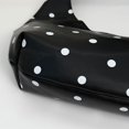 thumbnail image 6 of Hfppkn Polka Dot PU Leather Shoulder Bag Large Capacity Casual Tote Handbag for Commuting 49x10x28cm Black, 6 of 7