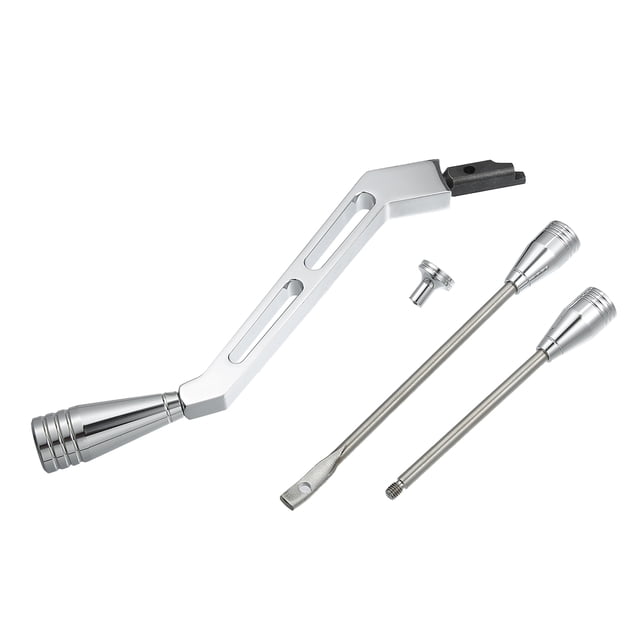 Kit de Inclinación de Señal de Giro de Palanca de Cambios Unique Bargains para GM Chevy Cadillac Metal Negro Plateado