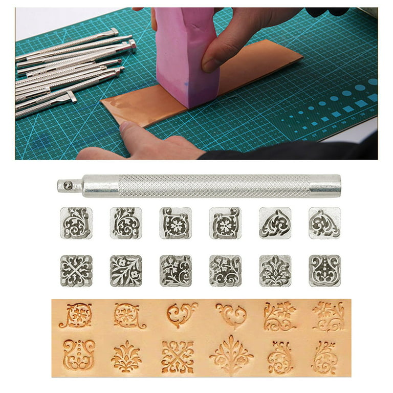  Leather Stamping Tools Leather Craft Stamps Set 3 Sizes  Special Shape Stamp Punch Set Leather Punch Tools Craft Stamp Handmade Art  Tools Carving and Embossing : Arts, Crafts & Sewing