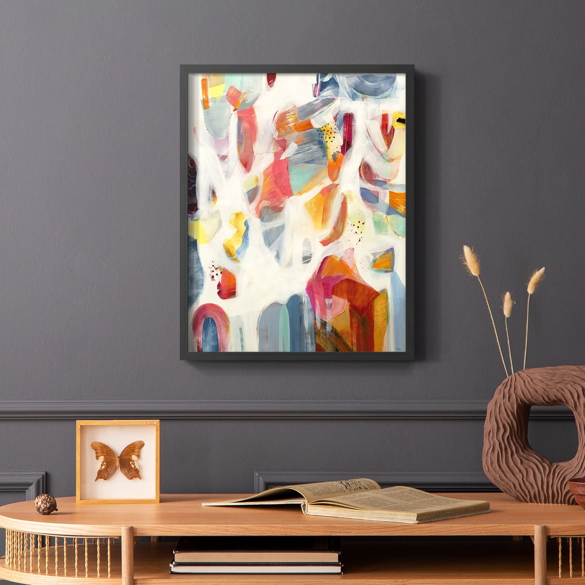 Reawaken in Black Solid Wood 8 x 10 Framed Print