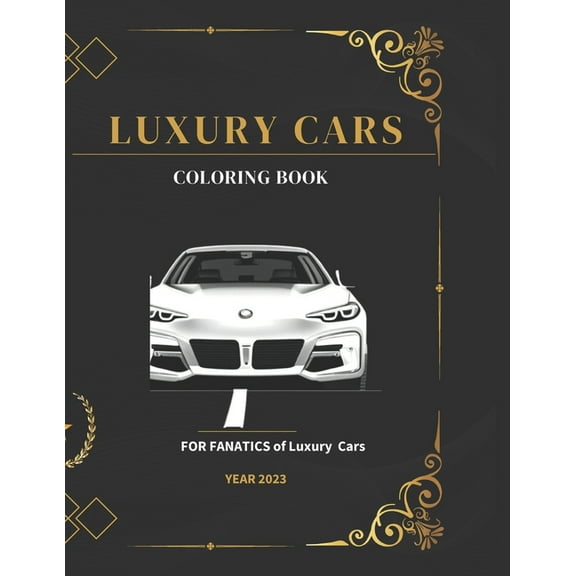 Luxury Cars Coloring Book: Coloring Book