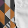 thumbnail image 4 of Geometric Microwave Oven Cover, Colorful Triangles and Diagonal Squares Forming Abstract Mosaic Art Shapes, Water Resistant Organizer with Pockets for Kitchen, 36" x 12", Multicolor, by Ambesonne, 4 of 4