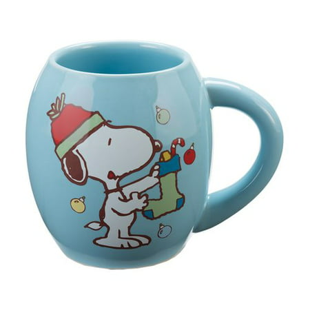 UPC 733966083717 product image for Vandor LLC Peanuts Snoopy Holiday Oval Coffee Mug | upcitemdb.com