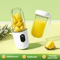 thumbnail image 6 of Outoloxit Portable USB Charging Juicer Blender with 22000 RPM, 17oz Rechargeable Cup for Home, Outdoor, Travel Smoothies and Drinks, 6 of 8