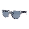 thumbnail image 4 of Womens Bold Thick Chain Jewel Arm Oversize Cat Eye Plastic Sunglasses Slate - Black, 4 of 6
