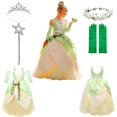 thumbnail image 1 of Disfraz de Anna y Elsa para niños y niñas, conjunto de ropa de Fiesta infantil, vestido de princesa Alice, para Halloween y Navidad Fivean unisex, 1 of 2