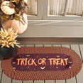 thumbnail image 3 of Safavieh Braided Posters Trick or Treat Runner Rug, Brown/Rust, 1'8" x 4' Oval, 3 of 7