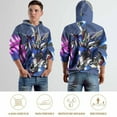 thumbnail image 6 of Mobile Suit Gundam Hoodie 3D Print Pullover Hooded Long Sleeve Sweatshirts Tops Blouse with Pocket for Mens Womens, 6 of 8