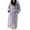 Purple, variant on Women's Hooded Robes Plush Bathrobes Solid Color Contrast Belt Hoody Soft Bathrobe Above Knee Pajamas Bathrobes with Pockets (Includes Belt)