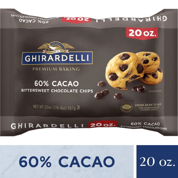 Ghirardelli 60 Cacao Bittersweet Chocolate Premium Baking Chips Oz Walmart Com Walmart Com
