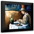 thumbnail image 1 of West, Ronald 12x12 Black Modern Framed Museum Art Print Titled - Dinner for One, 1 of 5