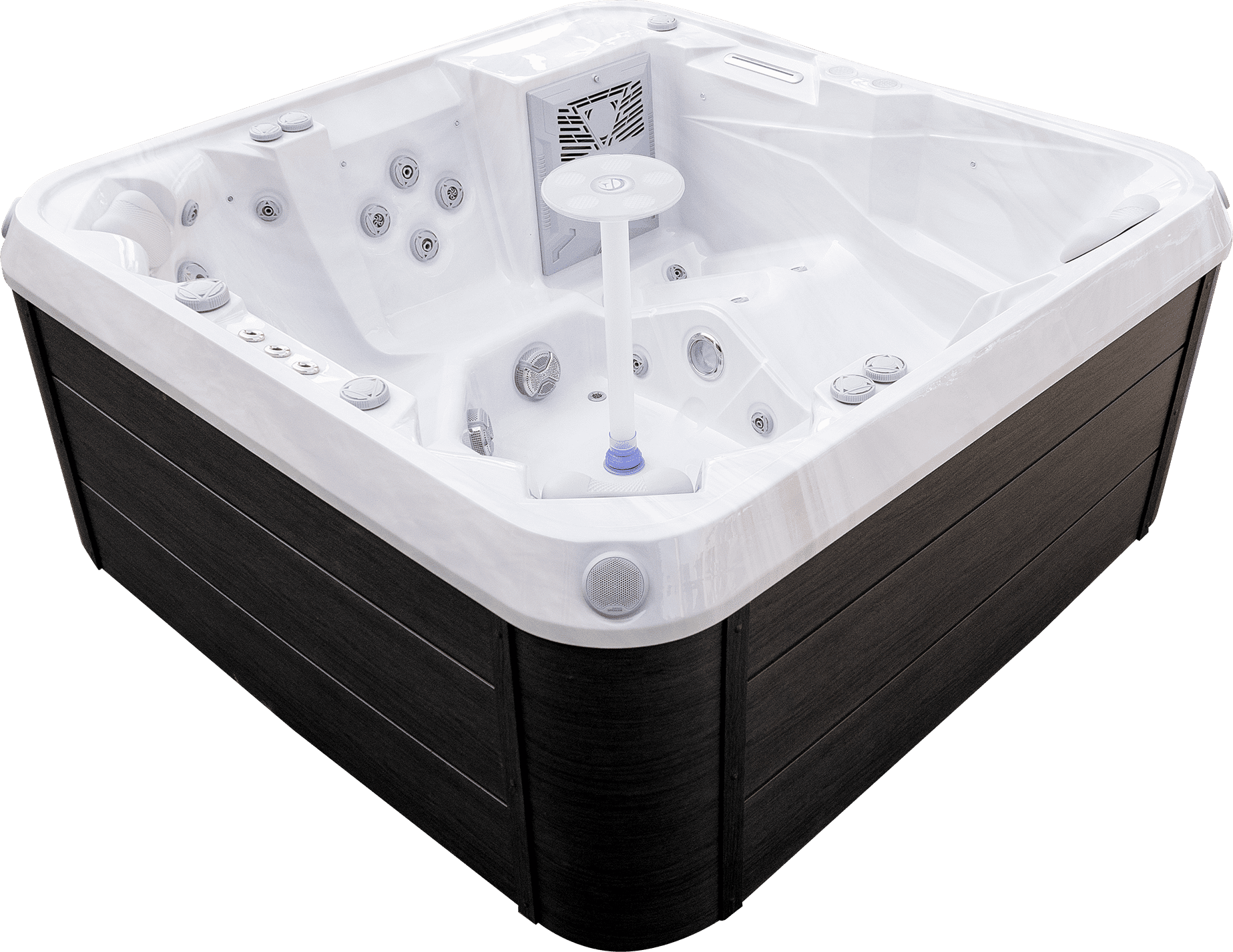 Liberty 5-Person 51 Jet  Hot Tub with Lounger, LED Center Waterfall and  Bluetooth Sound System