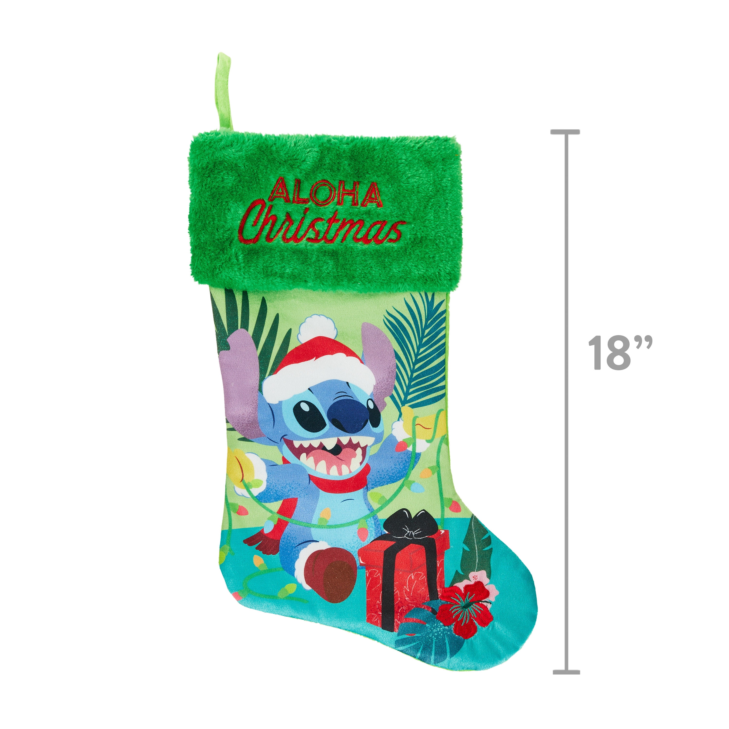 Disney Lilo & Stitch Aloha Christmas Stocking - BoxLunch Exclusive |  BoxLunch