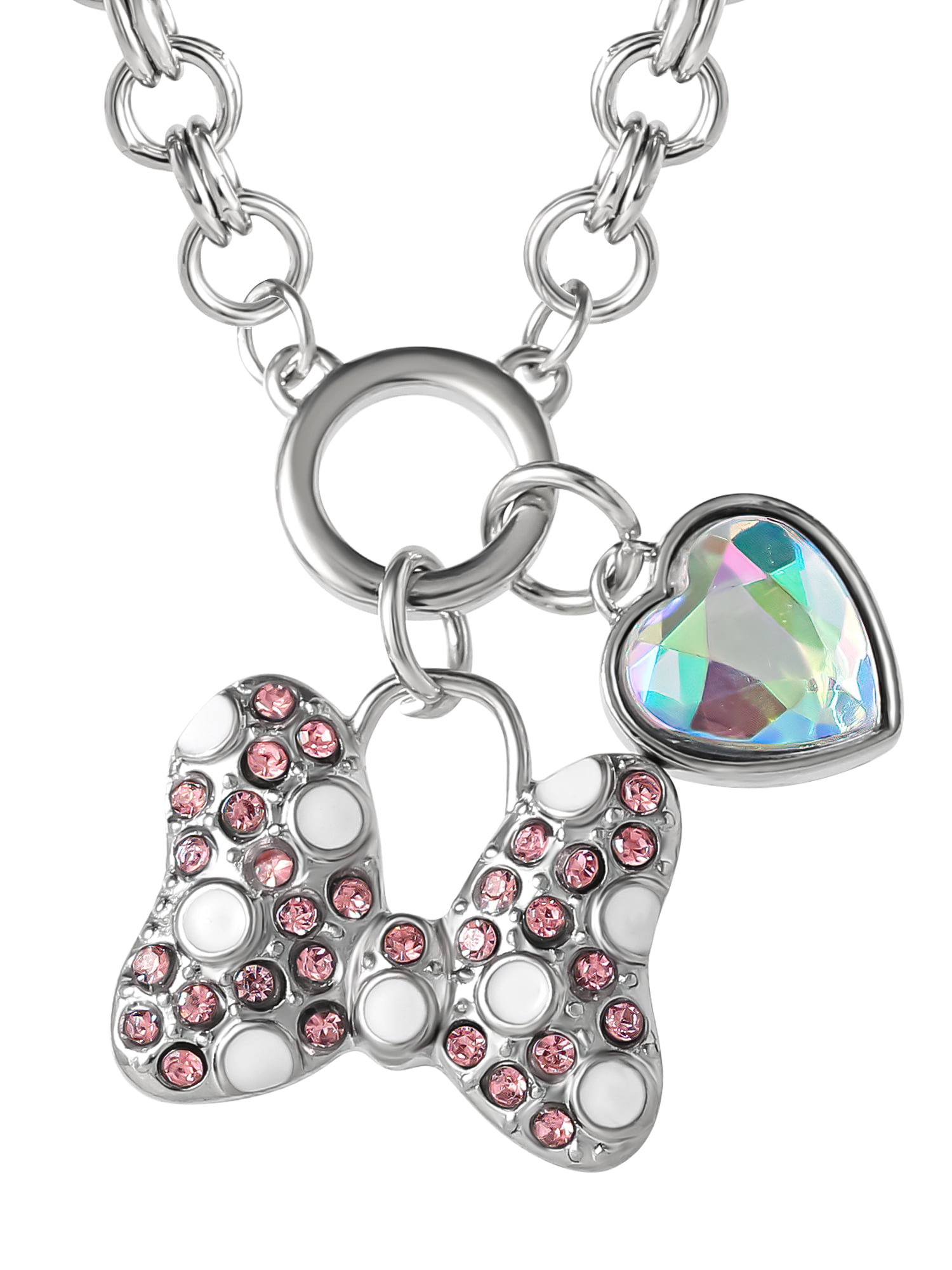 Disney Minnie Mouse Cry Bow Pendant Necklace for Women