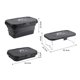 thumbnail image 5 of Caja De Almacenamiento Para Pícnic Cesta de picnic plegable, caja de almacenamiento para acampar, contenedor de frutas y alimentos con tapa (negro), 5 of 8