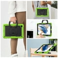thumbnail image 4 of Galaxy Tab A8 (10.5") Case (SM-X200) - TECH CIRCLE [3-in-1 Case] Shockproof Rugged Case with [Rotating Kickstand & Handle] Protective Kids Case for Samsung Galaxy Tab A8 10.5-Inch 2022 Release, Green, 4 of 10