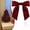 Wine*5, variant on 2 Pcs 10.63" Mini Christmas Red Berry Wreaths, French Small Christmas Wreath with Bows Ribbon, Wreaths for Kitchen Cabinet Front, Versatile Indoor Holiday Decor, Wall Door Display Wreath