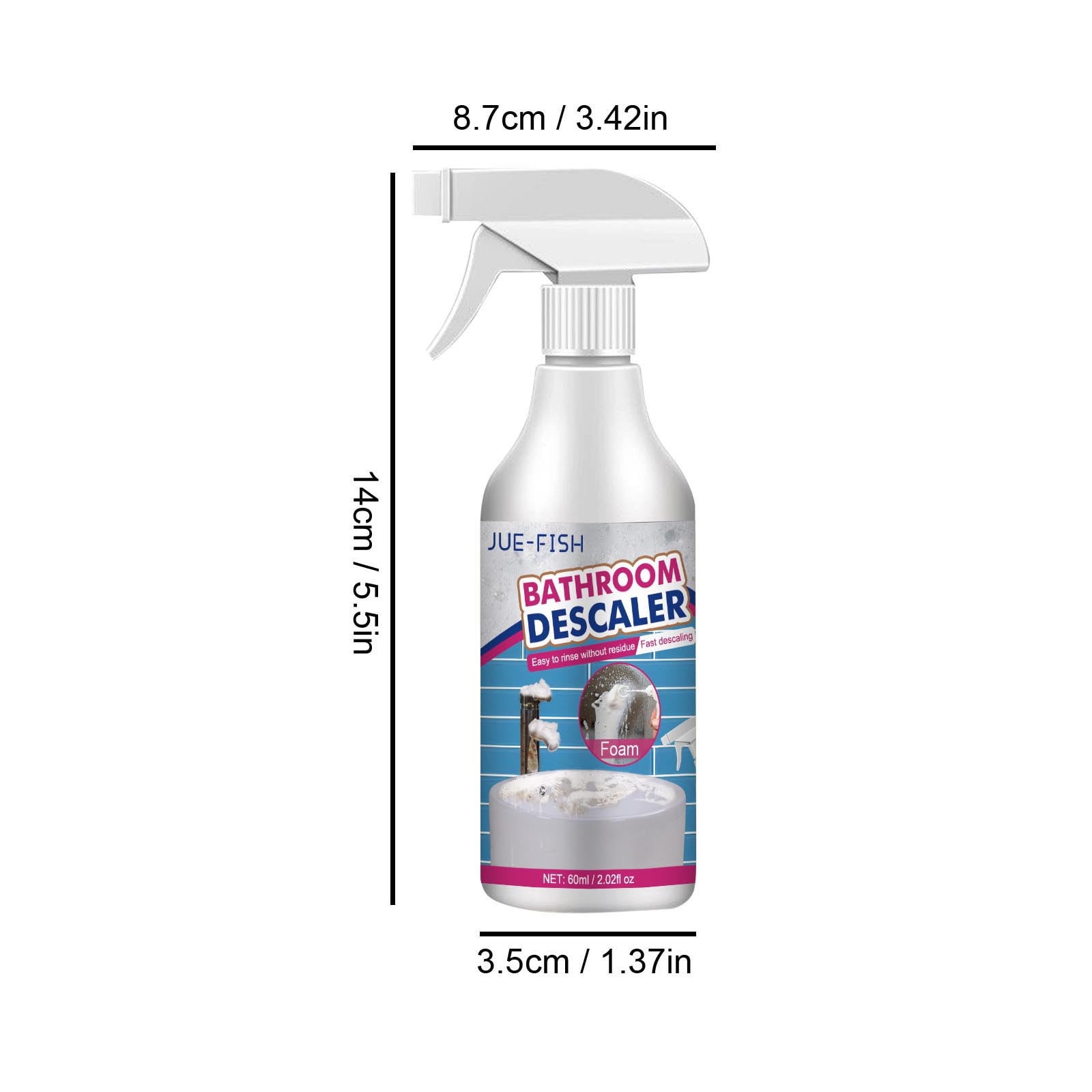 Shower Power - Powerful Bathroom Cleaner from Concentrate - Tub and Shower  Cleaner - Cleans Tubs, Toilets, Urinals, Fixtures & More-1 Gal.