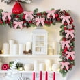 thumbnail image 5 of Small Velvet Christmas Bows 24 Pcs 3.15x3.16 Inch Mini Red Velvet Bows for Christmas Tree Wreath Gift Wrapping Crafts Wedding Party Treat Bags Home Decorations, 5 of 5