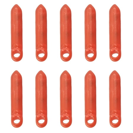 ASKMZ Fishing Sound Tube 10Pcs Fluorescent Plastic Hanging Hole Bead Loud Fish Lure Fishing Accessories