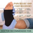 thumbnail image 2 of 2 Pairs Ankle Brace Compression Sleeves - 8-15 mmhg Open Toe Compression Socks with Arch Support for Women & Men , Relief for Swelling, Plantar Fasciitis, and Sprains – Step into Comfort and Stability, 2 of 6