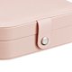 thumbnail image 3 of Cajas para pendientes de almacenamiento de doble capa Joyero portátil para pulsera (rosa), 3 of 6