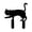 Walking Cat, variant on Diceymbol Calm Sitting Black Cat Yard Stake with Glowing Eyes for Porch Walkway Halloween Decor 8x6 Inch