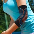 thumbnail image 4 of LYMAYTER 1Pc Elbow Brace Arm Compression Sleeve High Elastic Breathable Wear Resistant Targeted Support Elbow Pads Sports Protective, 4 of 8