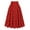 Red, variant on Xudanell Women’s Summer Boho Soft Swing Tiered A-Line Maxi Skirt Fashion Trendy Elastic Waist Pleated Long Skirts (Black,S)