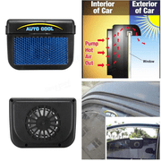 As Seen on TV - Auto Fan Solar Powered Air Ventilation Pet/Tobacco Odors Eliminate - Black Plastic