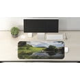 thumbnail image 2 of Nature Computer Mouse Pad, Lake by Meadow in a Sunny Day Rural Country Valley Scottish Summertime Landscape, Rectangle Non-Slip Rubber Mousepad Large, 31" x 12" Gaming Size, Multicolor, by Ambesonne, 2 of 2