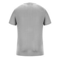 thumbnail image 3 of VSSSJ Men's Ribbed Knit T Shirts Short Sleeve Crew Neck Slim Fit Stretchy Muscle Shirts Casual Breathable Fitness Workout Basic Solid Tee Tops Gray XXXXL, 3 of 5