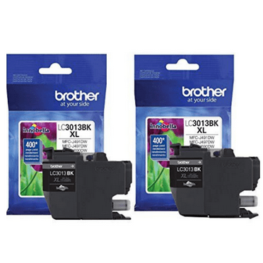 Brother LC3013BK Black Ink-2 Pack (2 of Brother OEM LC3013BK Black Inks)