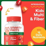 SmartyPants Kids Plus Multi & Fiber Gummies for Digestive Health, 90ct