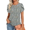 thumbnail image 1 of Top tipo túnica Addtoo para mujer 2025, casual, manga corta, 3XL, 1 of 5