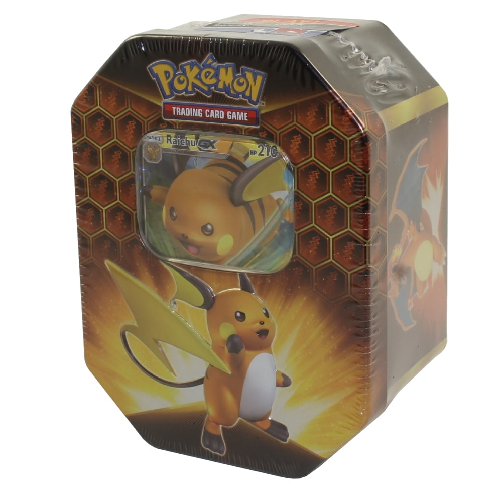 Pokemon Hidden Fates Raichu GX Collection Box 4 Booster Packs Promo Card SEALED 