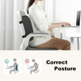 thumbnail image 4 of Lumbar Support Pillow for Office Chair, Heated Back Support Pillow with Vibration, Back Massager for Chair, Back Rest Cushion Pillow for Desk Chair Sofa, Gifts for Mom Dad Women Men, 4 of 4