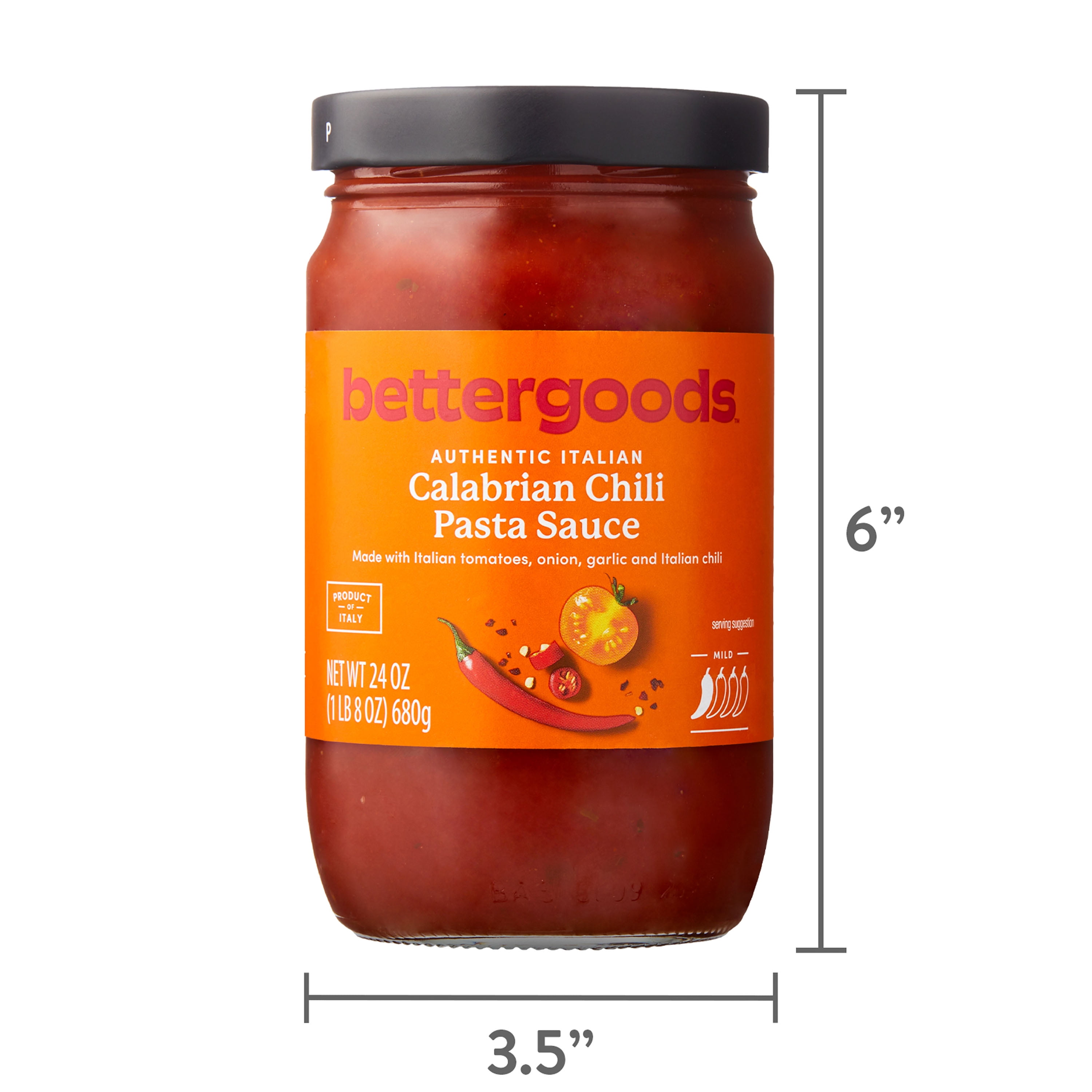 bettergoods Authentic Calabrian Chili Pasta Sauce, 24 oz