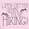 thumbnail image 2 of CafePress - Life's Better When You're Hiking Body Suit - Long Sleeve Cotton Baby Bodysuit, 2 of 4