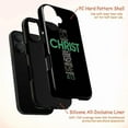 thumbnail image 4 of Minimalist Philippians 4:13 Phone Case, Black Green Christ Strengthens Me Cover for iPhone 17 16 15 14 13 12 11 Plus Pro Max Mini, 4 of 6
