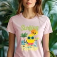 thumbnail image 5 of Surfing Paradise T-Shirt – Cute Lemon Surfer Summer Graphic Tee, Black, Size S, 5 of 6