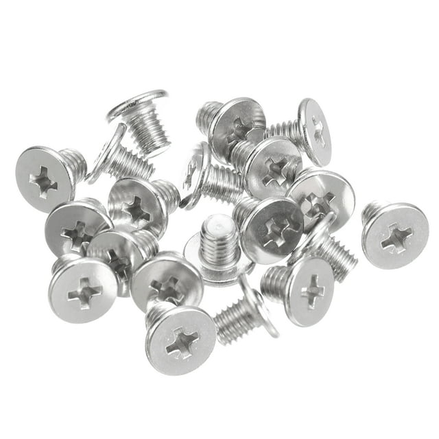 Unique Bargains M5x0.8x6mm Lot de 50 Vis Plates Rondes en Métal pour Machine à Entraînement Phillips