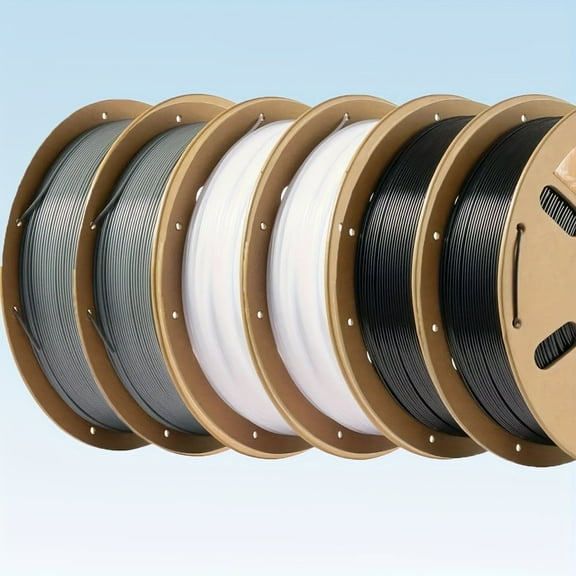 High Speed White 250g*6 PLA Filament 1.75mm,3D Printer Filament for 30-600 mm/s Rapid,3D Printing Filament,Cardboard Spool(3.3lbs)